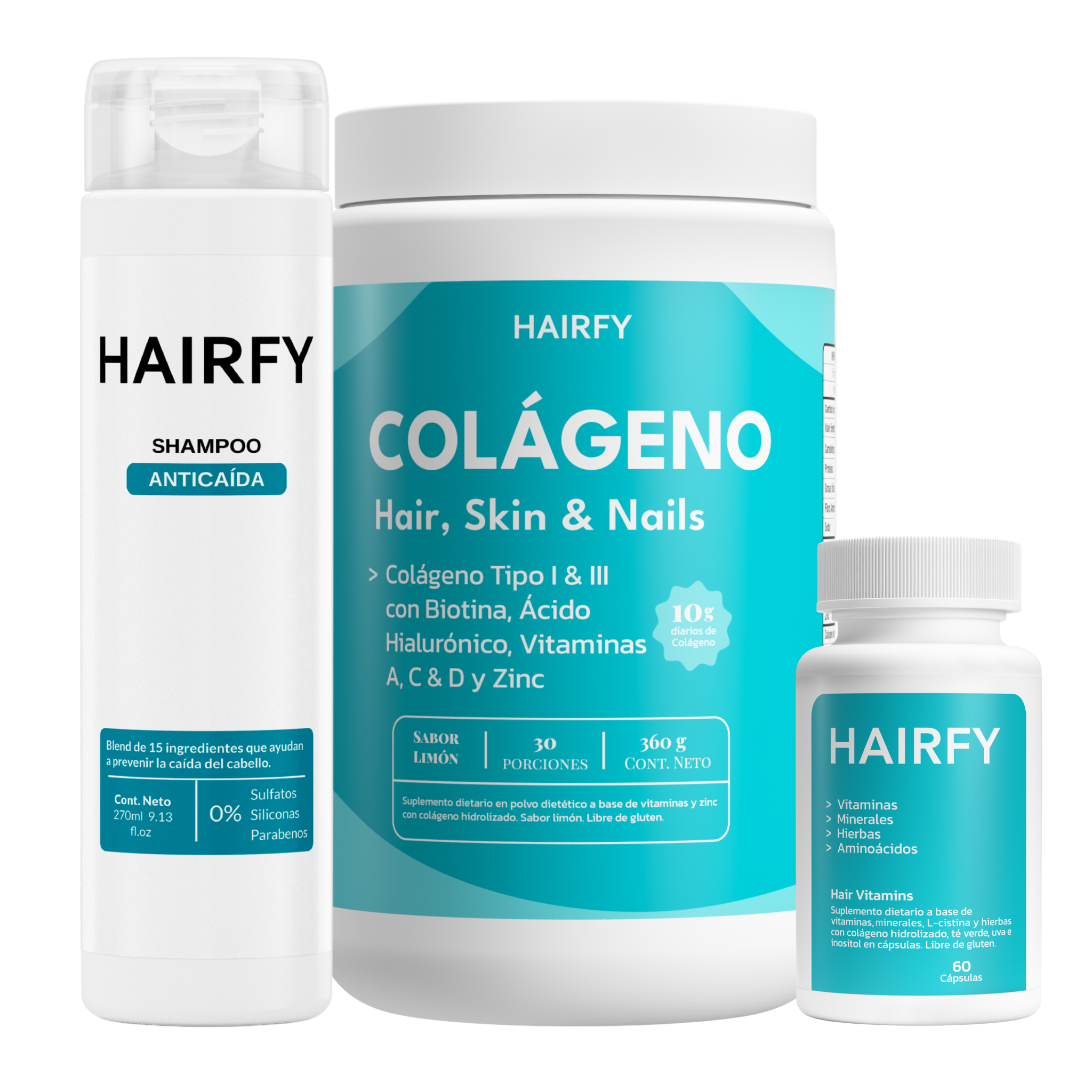 Combo Belleza+ : Vitaminas + Shampoo + Colágeno