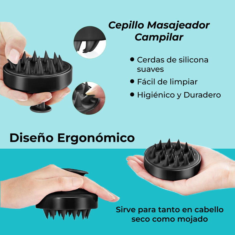 Combo Rutina Anticaída Completa+: Loción Anticaída + Vitaminas Hairfy + Colágeno + Shampoo + Acondicionador + Masajeador
