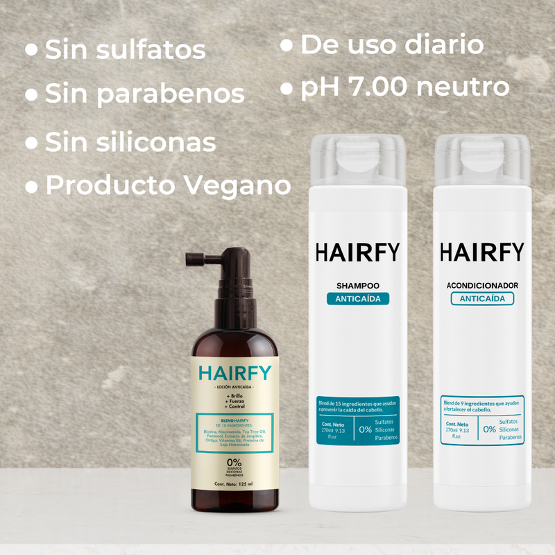 Combo Ducha+ Anticaída: Shampoo, Acondicionador y Loción Anticaída