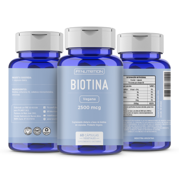 Vitaminas Biotina Vegana Fynutrition